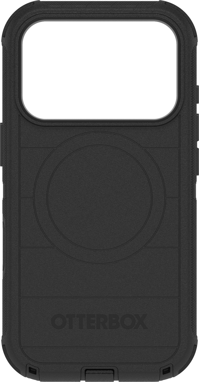 Otterbox Defender Pro iPhone 17 Pro Backcover mit MagSafe Magnet Schwarz vorne