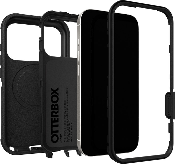 Otterbox Defender Pro iPhone 17 Pro Backcover mit MagSafe Magnet Schwarz Verbundprodukt