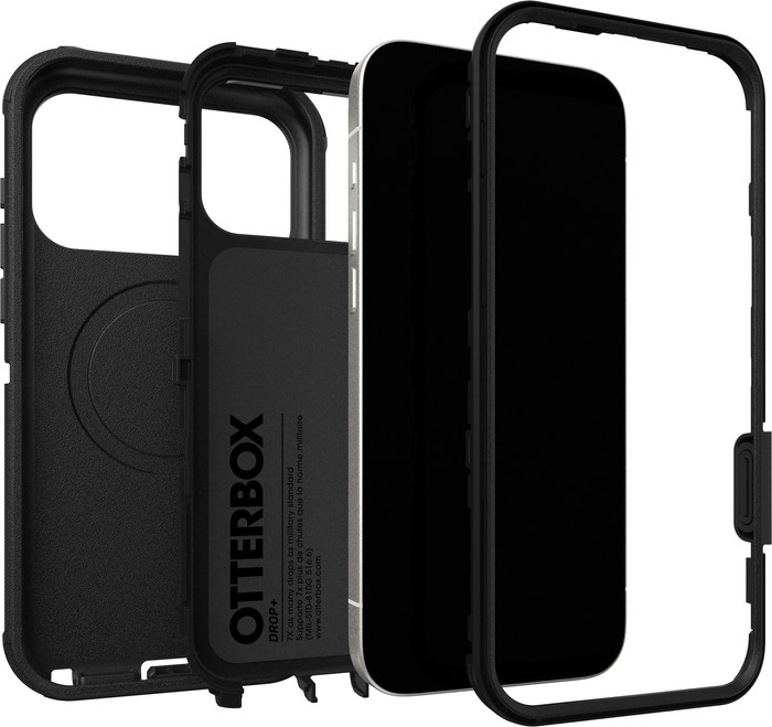 Otterbox Defender Pro iPhone 17 Pro Max Backcover mit MagSafe Magnet Schwarz Verbundprodukt