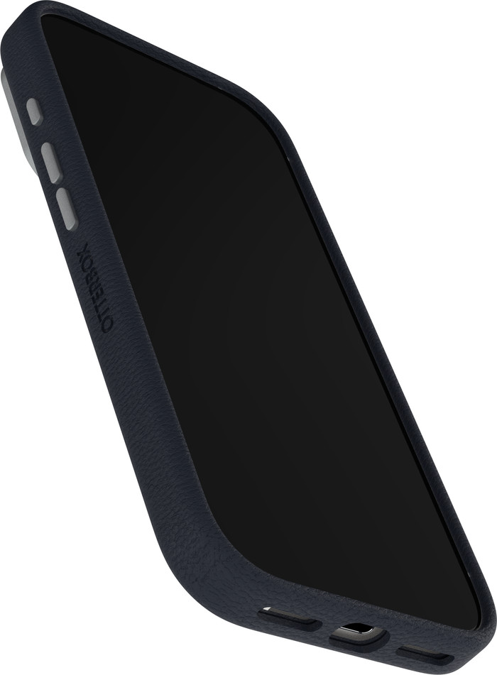 OtterBox Symmetry iPhone 17 Pro Back Cover with MagSafe Magnet Leather Blue front