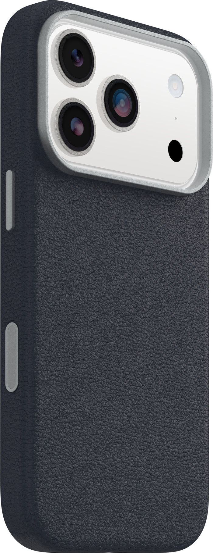 OtterBox Symmetry iPhone 17 Pro Back Cover with MagSafe Magnet Leather Blue right side