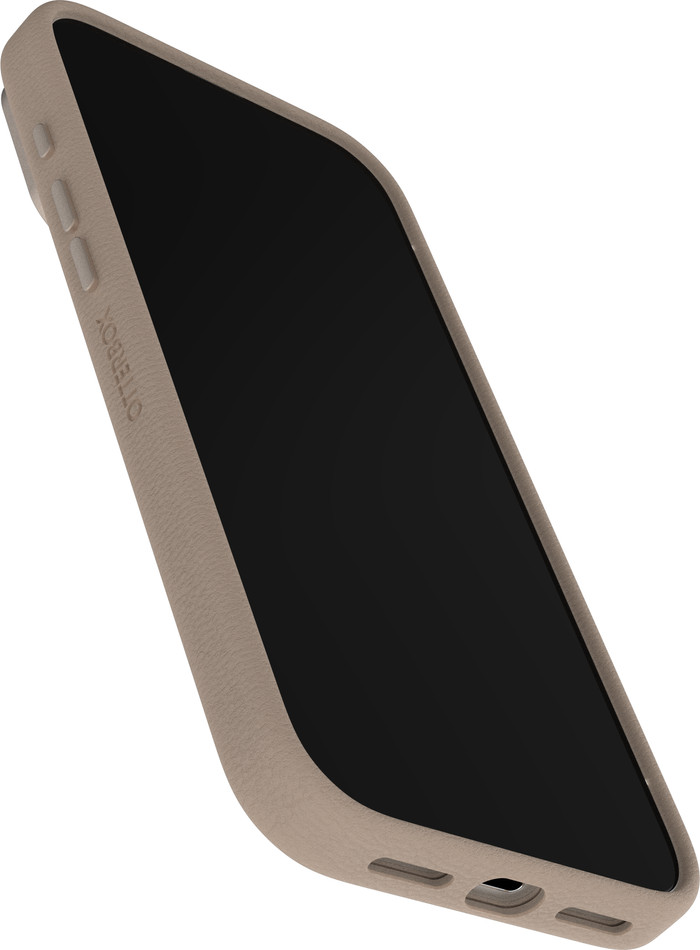 Otterbox Symmetry iPhone 17 Pro Max Backcover mit MagSafe Magnet Leder Grau vorne