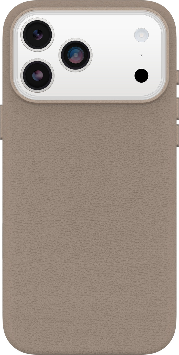 Otterbox Symmetry iPhone 17 Pro Max Backcover mit MagSafe Magnet Leder Grau Main Image