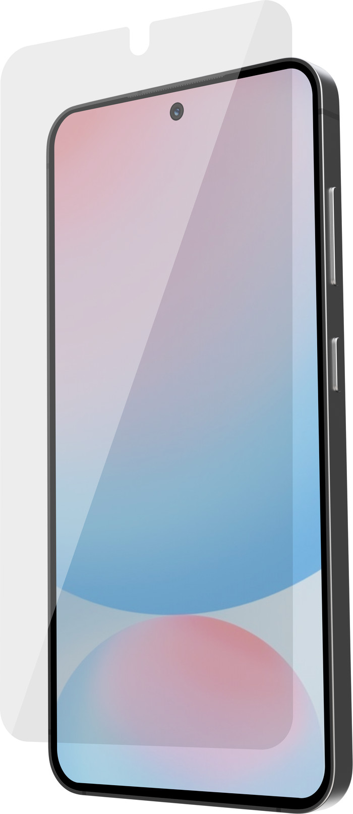 BlueBuilt Protective Cover Samsung Galaxy S25 FE Transparent + Screen Protector Duo Pack right side