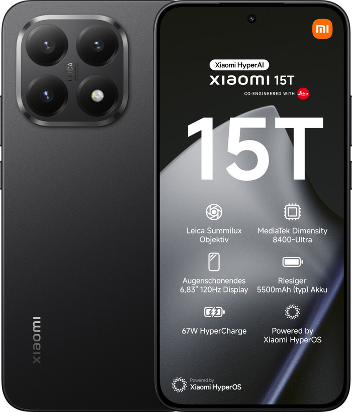 Xiaomi 15T 256 GB Schwarz 5G Main Image