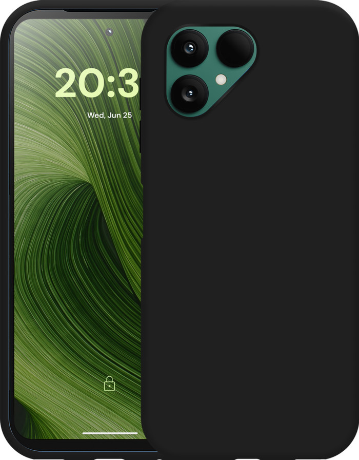 Just in Case Soft Design Fairphone 6 Back Cover Black front