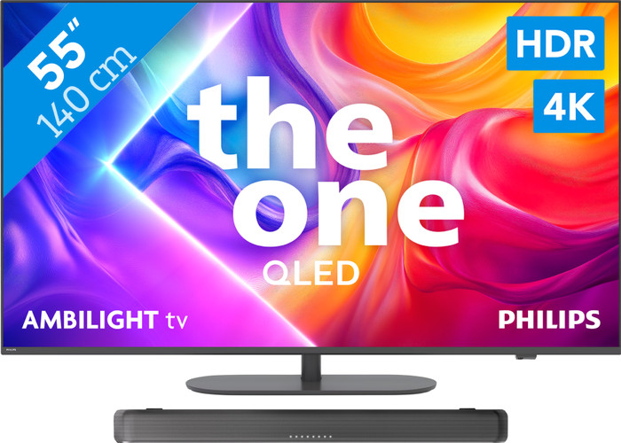 Philips Ambilight 55 Zoll PUS9000 QLED 4K (2025) + Philips TAB5109 Main Image