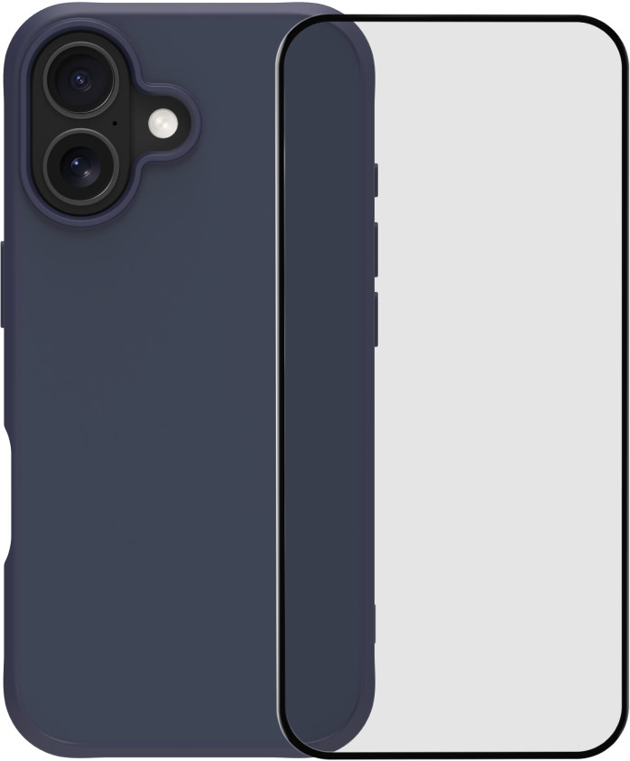 BlueBuilt Protective Backcover mit MagSafe iPhone 17 Blau + BlueBuilt iPhone 17 Panzerglas Main Image