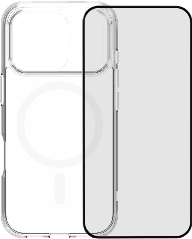 BlueBuilt Protective Backcover mit MagSafe iPhone 17 Pro Transparent + iPhone 17 Pro Panzerglas Main Image