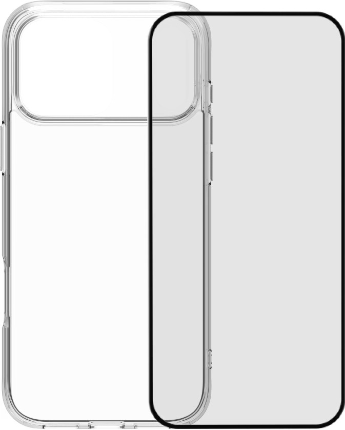 BlueBuilt Protective Backcover iPhone 17 Pro Max Transparent + BlueBuilt iPhone 17 Pro Max Panzerglas Main Image