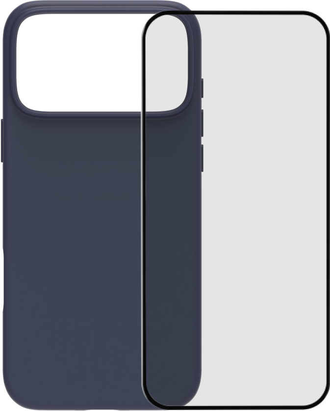 BlueBuilt Protective Back Cover with MagSafe iPhone 17 Pro Max Blue + BlueBuilt iPhone 17 Pro Max Screen Protector Glass Main Image