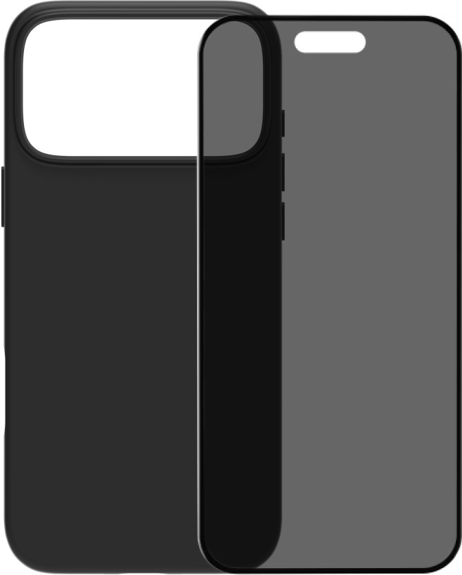 BlueBuilt Protective Back Cover with MagSafe iPhone 17 Pro Max Black + BlueBuilt iPhone 17 Pro Max Privacy Screen Protector Glass Main Image