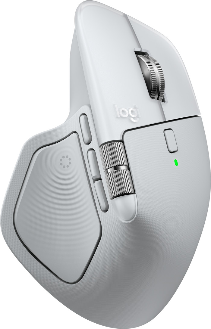 Logitech MX Master 4 for Mac Silver left side