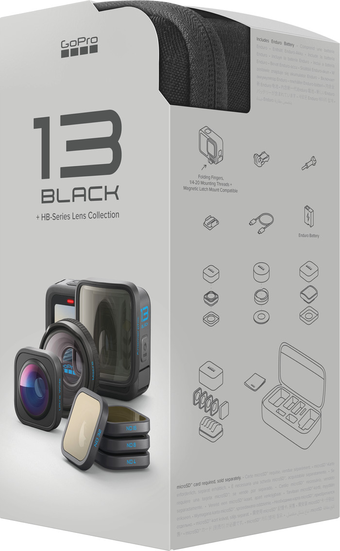 GoPro HERO 13 Black + Lens Collection verpackung
