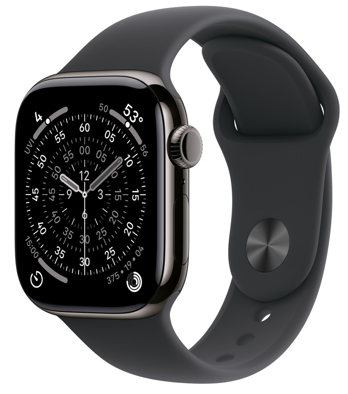 Apple Watch Series 11 Cellular 42mm Titanium Slate Sport Band S/M Main Image
