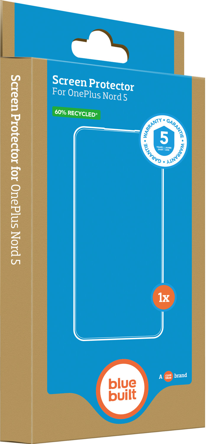 BlueBuilt OnePlus Nord 5 Panzerglas verpackung