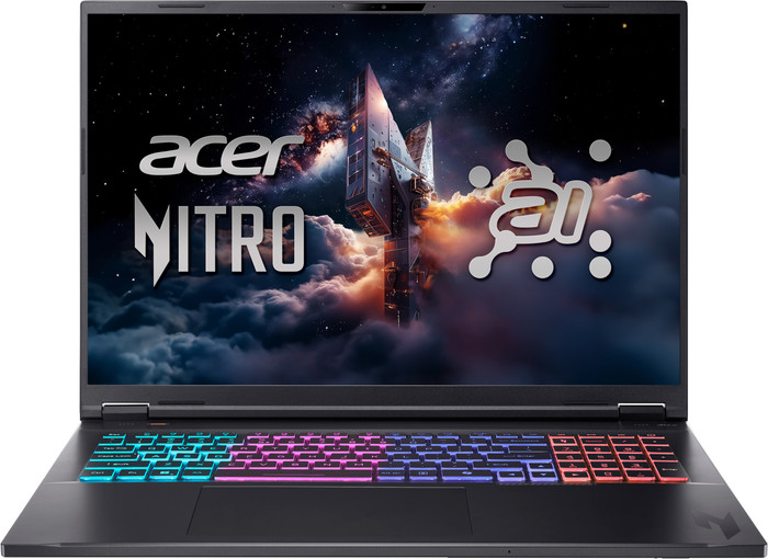 Acer Nitro 18 AI AN18-61-R2CL - 18" - AMD Ryzen AI 7 - 16GB RAM/1TB SSD - RTX 5070 vorne