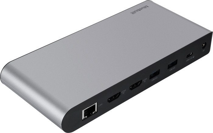 BlueBuilt DisplayLink Dockingstation mit USB-C rückseite