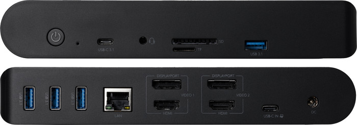 BlueBuilt DisplayLink Dockingstation Pro mit USB-C Silber Verbundprodukt