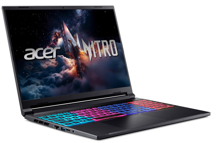 Acer Nitro V 16S AI ANV16S-41-R93W - 16" - AMD Ryzen 7 - 16GB RAM/1TB SSD - RTX 5070 linke seite