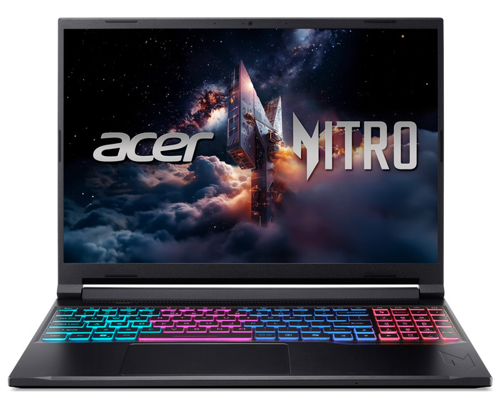 Acer Nitro V 16S AI ANV16S-41-R93W - 16" - AMD Ryzen 7 - 16GB RAM/1TB SSD - RTX 5070 vorne