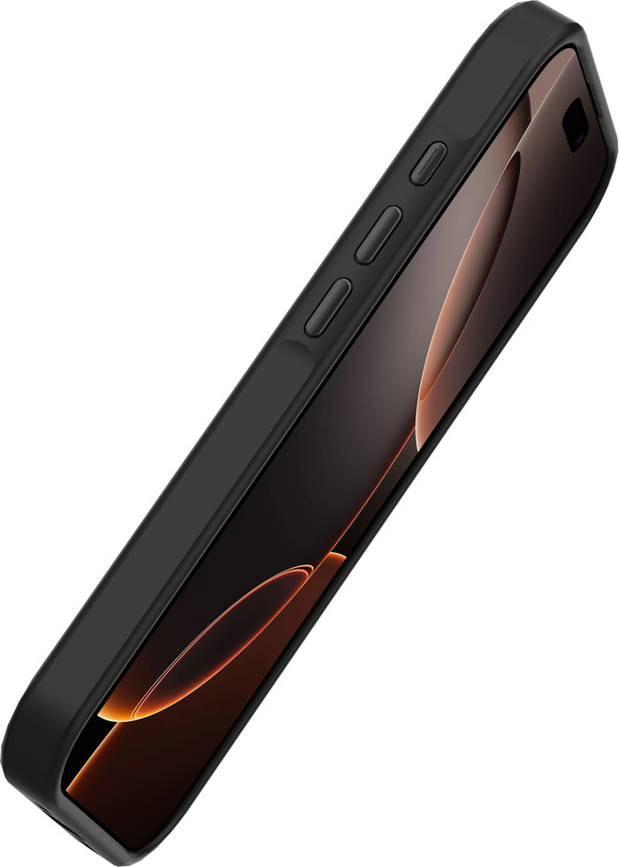 Just in Case Apple iPhone 16 Pro Backcover mit MagSafe und Fallschutz Schwarz linke seite