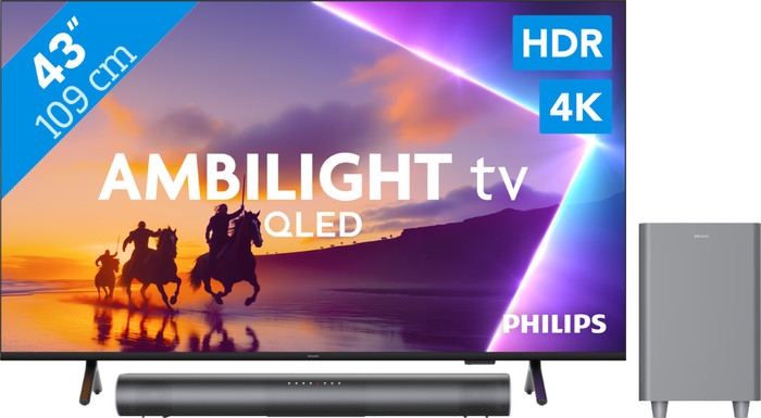 Philips Ambilight 43 Zoll PUS8500 QLED 4K (2025) + Philips TAB6100 Main Image