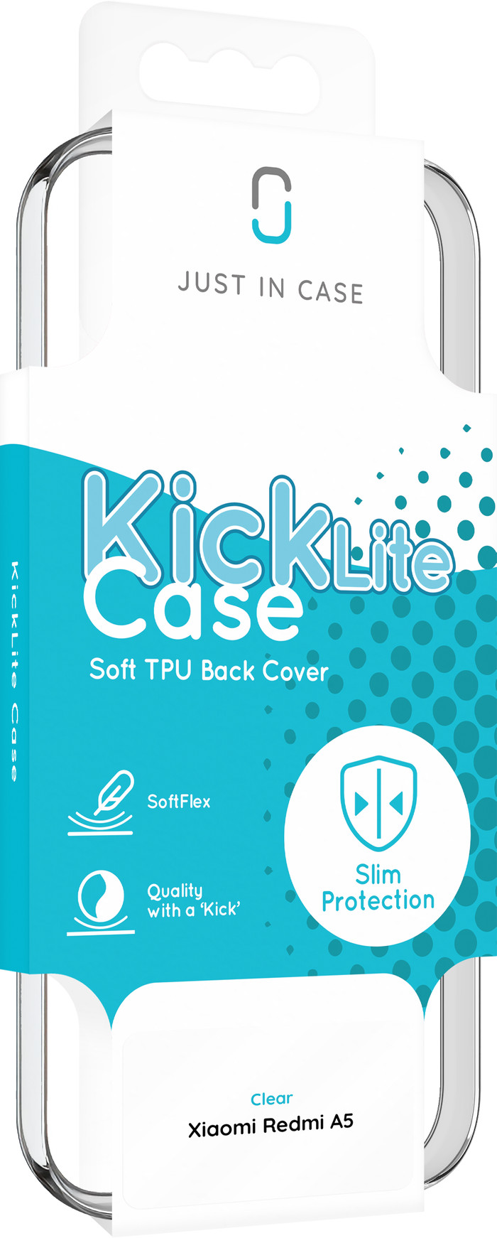 Just in Case Soft Design Xiaomi Redmi A5 Backcover Transparent verpackung
