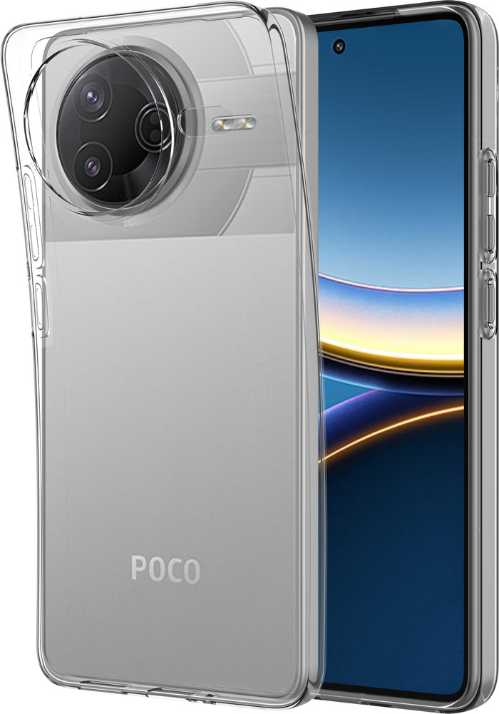 Just in Case Soft Design Xiaomi POCO F7 Pro Back Cover Transparent right side