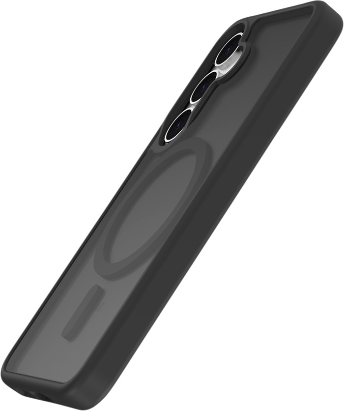 Just in Case Back Cover with Fall Protection Samsung Galaxy S24 Black with Magnet right side