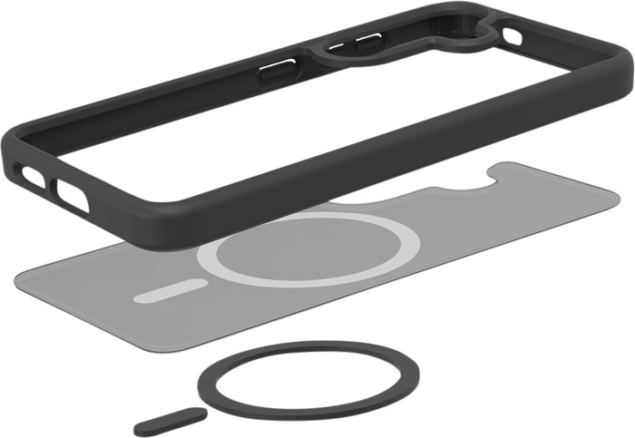 Just in Case Back Cover with Fall Protection Samsung Galaxy S24 Black with Magnet inside