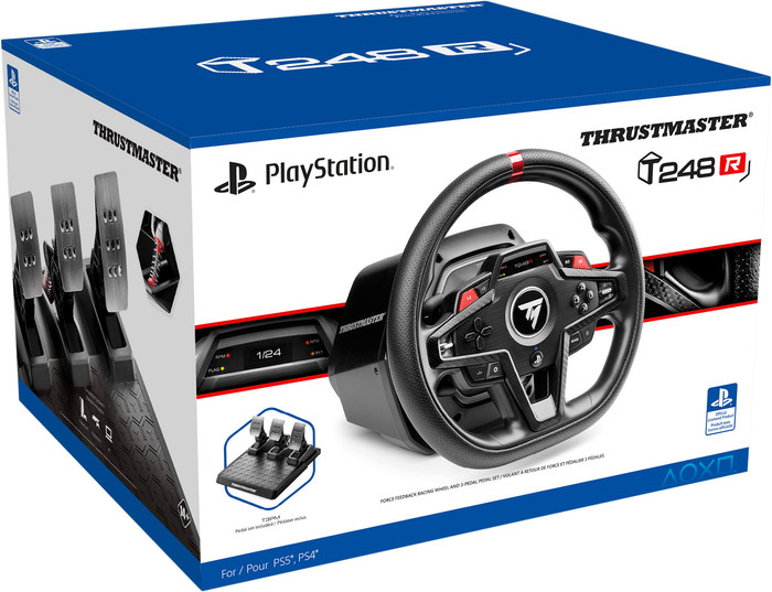 Thrustmaster T248R PlayStation and PC packaging