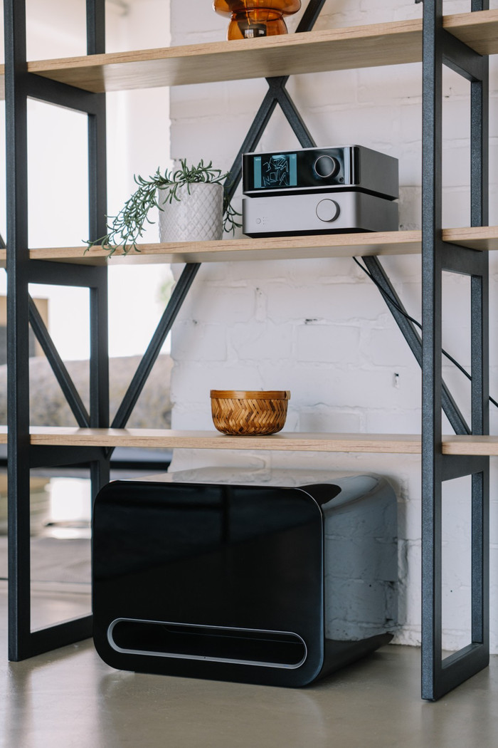 WiiM Amp Ultra Grau produkt in gebrauch