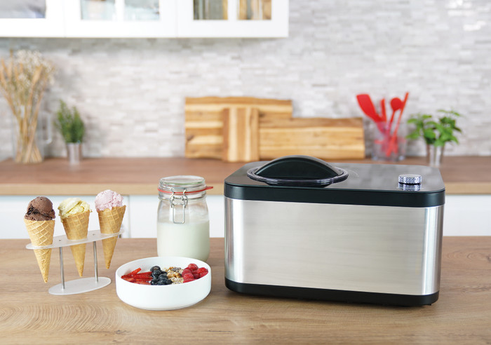 Unold 2-in-1 Eismaschine und Joghurtbereiter EVA produkt in gebrauch