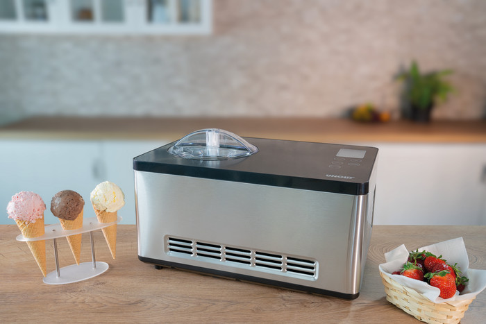 Unold Eismaschine Gusto produkt in gebrauch