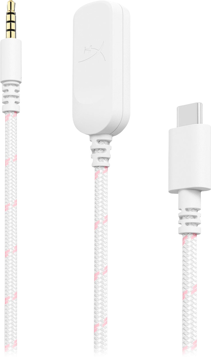 HyperX Cloud III Wired Gaming Headset - White/Pink (PC, PS5, Xbox Series X|S) accessory