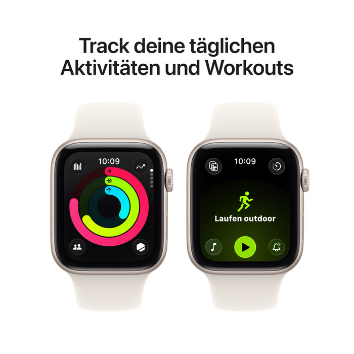 Apple Watch SE (2025) 44 mm Polarstern Sportarmband M/L visueller lieferant