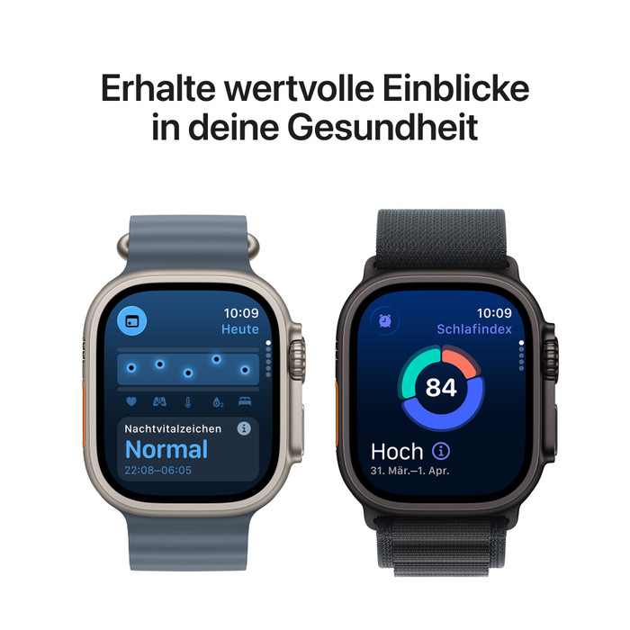 Apple Watch Ultra 3 5G 49 mm Schwarz Milanaise Armband M visueller lieferant