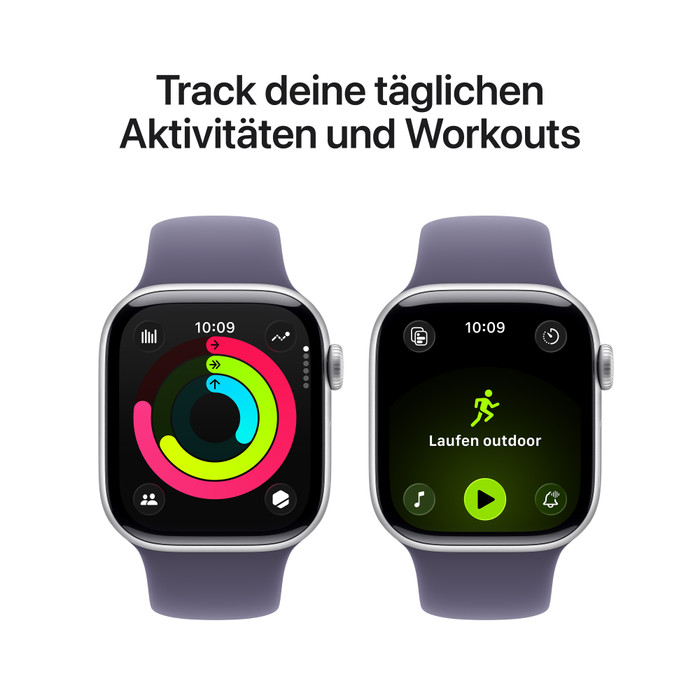 Apple Watch Series 11 42 mm Silber Sportarmband S/M visueller lieferant