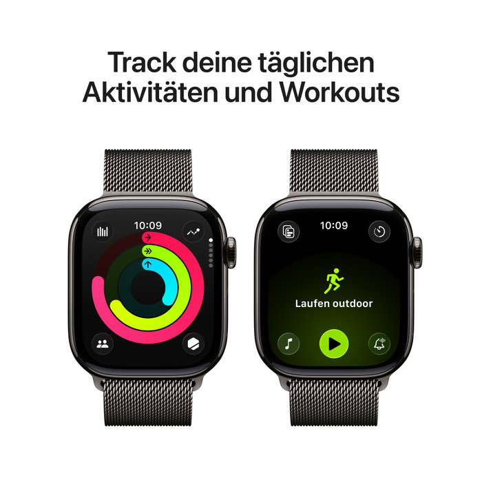 Apple Watch Series 11 5G 42 mm Titan Schiefer Milanaise Armband visueller lieferant