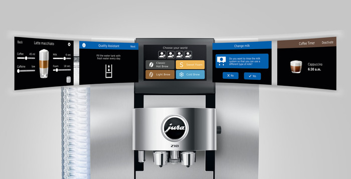 JURA Z10 Aluminum White (EB) detail