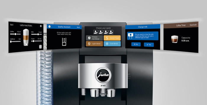 JURA Z10 Aluminium Black (EB) detail