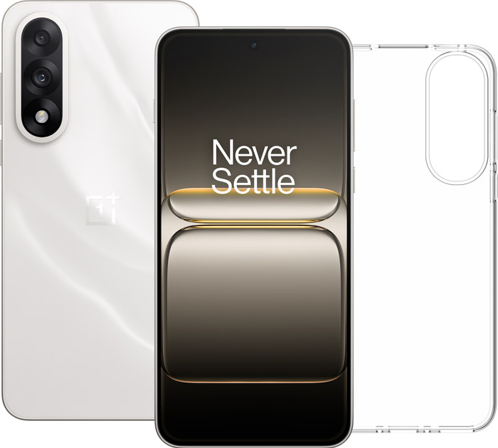OnePlus Nord 5 256GB Weiß 5G + BlueBuilt Backcover Transparent Main Image
