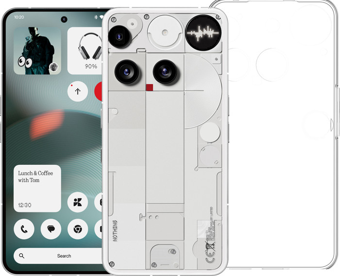 Nothing Phone (3) 256GB Weiß 5G + Just in Case Backcover Transparent Main Image