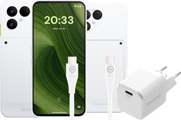 Fairphone 6 256GB White 5G + Complete Accessory Pack Main Image