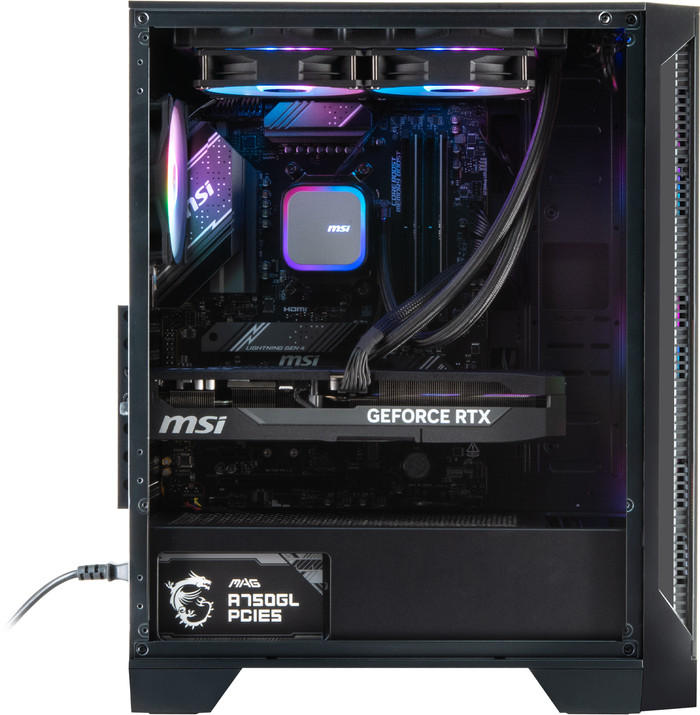 Cobalt x Powered by MSI - Tier 2 - RTX 5070 Ti - Ryzen 7 9800X3D - 32GB - 2TB SSD linke seite
