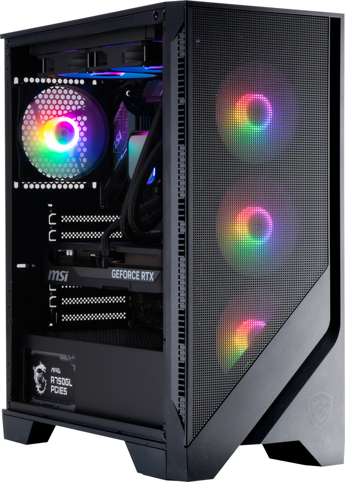 Cobalt x Powered by MSI - Tier 2 - RTX 5070 Ti - Ryzen 7 9800X3D - 32GB - 2TB SSD linke seite