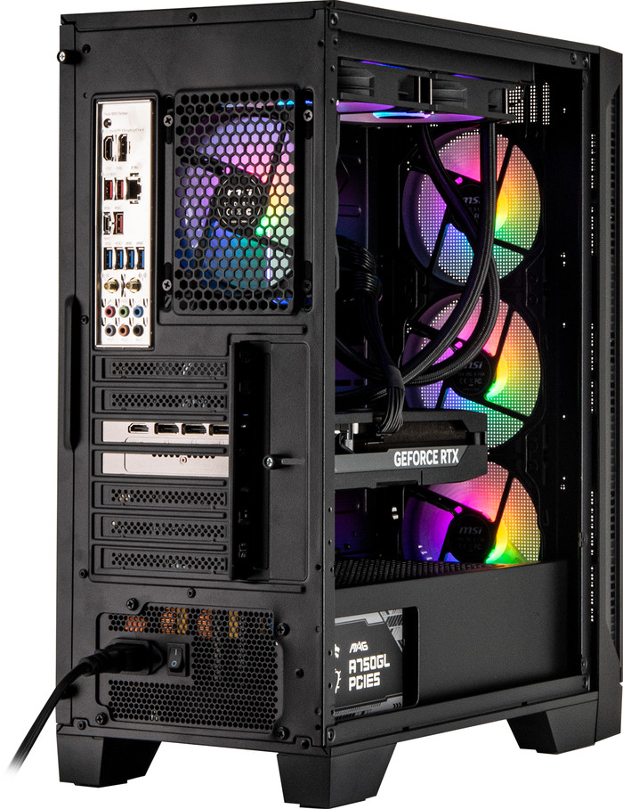 Cobalt x Powered by MSI - Tier 2 - RTX 5070 Ti - Ryzen 7 9800X3D - 32GB - 2TB SSD rückseite