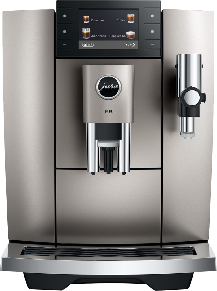 JURA E8 Midnight Silver (ED) vorne