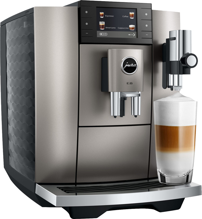 JURA E8 Midnight Silver (ED) linke seite